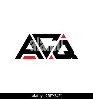 ACQ-Logo mit Dreiecksbuchstaben und Dreiecksform. ACQ-Dreieck-Logo-Monogramm. ACQ-Dreieck-Vektor-Logo-Vorlage mit roter Farbe. ACQ Triangul Stock Vektor