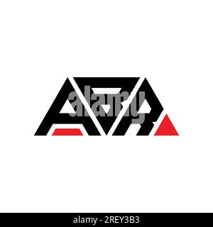 ABR-Logo mit dreieckigem Buchstaben in Dreiecksform. ABR-Dreieck-Logo-Monogramm. ABR-Dreieck-Vektor-Logo-Vorlage mit roter Farbe. ABR Triangul Stock Vektor