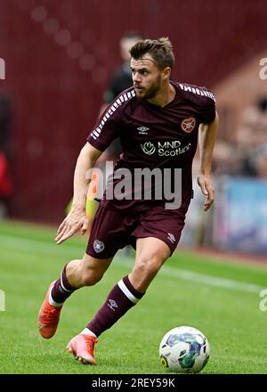 Edinburgh, Großbritannien. 30. Juli 2023. Alan Forrest of Hearts während des Vorsaison Freundschaftsspiels im Tynecastle Park, Edinburgh. Das Bild sollte lauten: Neil Hanna/Sportimage Credit: Sportimage Ltd/Alamy Live News Stockfoto