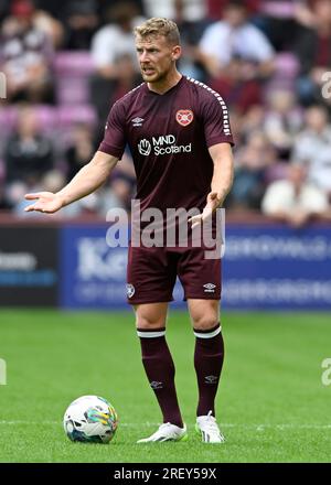 Edinburgh, Großbritannien. 30. Juli 2023. Stephen Kingsley of Hearts während des Vorsaison Freundschaftsspiels im Tynecastle Park, Edinburgh. Das Bild sollte lauten: Neil Hanna/Sportimage Credit: Sportimage Ltd/Alamy Live News Stockfoto