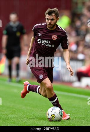 Edinburgh, Großbritannien. 30. Juli 2023. Alan Forrest of Hearts während des Vorsaison Freundschaftsspiels im Tynecastle Park, Edinburgh. Das Bild sollte lauten: Neil Hanna/Sportimage Credit: Sportimage Ltd/Alamy Live News Stockfoto