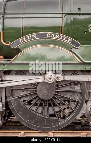 GWR 'Castle' 4-6-0 No. 7029 'Clun Castle', Didcot Railway Centre, Oxfordshire, Großbritannien Stockfoto