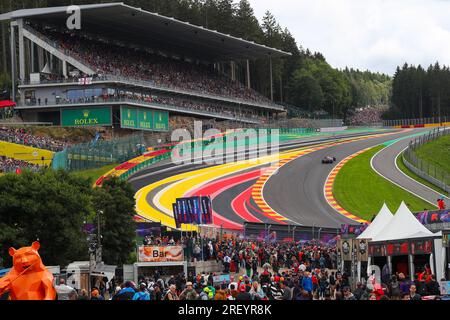 Während des Rennens am Sonntag, den 30. Juli, FORMEL 1 MSC KREUZFAHRTEN VOM GROSSEN PREIS BELGIENS vom 2023. Bis Jul28. Juli bis zum 30. 2023. Juli Spa Francorshamps, Belgien Stockfoto