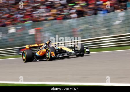 Stavelot, Belgien. 30. Juli 2023. Oscar Piastri von McLaren auf der Strecke während des F1 Grand Prix von Belgien im Spa Francorchamps am 30. Juli 2023 in Stavelot, Belgien. Kredit: Marco Canoniero/Alamy Live News Stockfoto