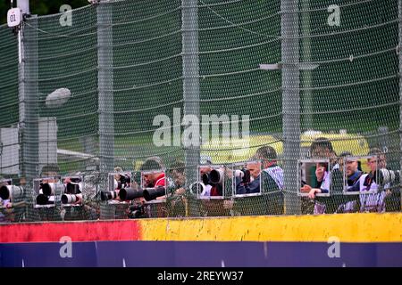 Spa-Francorchamps, Belgien. 30. Juli 2023. Fotografen, F1. Grand Prix von Belgien auf dem Circuit de Spa-Francorchamps am 30. Juli 2023 in Spa-Francorchamps, Belgien. (Foto von HIGH TWO) dpa/Alamy Live News Stockfoto