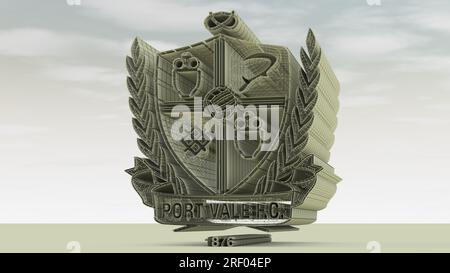 Illustration eines Abzeichens der englischen Fußballliga. Stockfoto