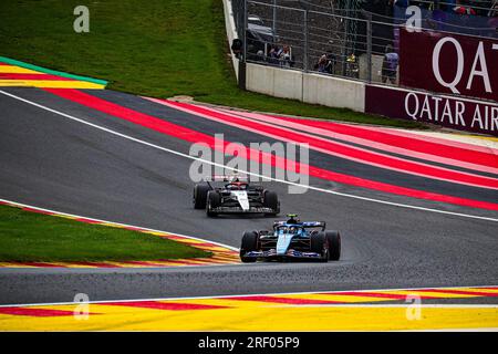 #10 Pierre Gasly, (FRA) Alpine F1 Team während des belgischen GP, Spa-Francorchamps 27-30. Juli 2023 Formel 1 Weltmeisterschaft 2023. Stockfoto