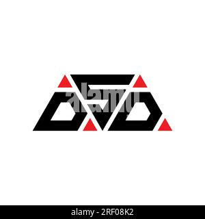 DSD-Logo mit Dreiecksbuchstaben und Dreiecksform. DSD-Dreieck-Logo-Monogramm. DSD-dreieckige Vektorvorlage mit roter Farbe. DSD-Triangul Stock Vektor