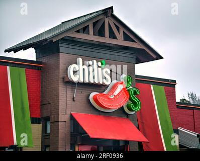 Springfield, Missouri - 20. März 2019: Chili's Restaurant ist ein zwangloses Restaurant, das auf mexikanische Küche spezialisiert ist. Stockfoto