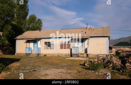 Kasachstan, Saty Village Farmer's House. Stockfoto