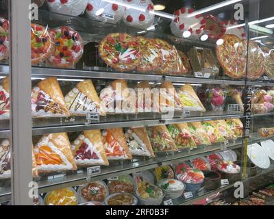 Kappabashi dori ist bekannt als „Küchenstraße“ mit vielen Vorratsgeschäften, die den Restauranthandel bedienen, einschließlich Plastikmodellen von Speisen für die Speisekarte. Stockfoto