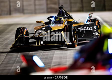 01 VANDOORNE Stoffel (Bel), DS Penske Formula E Team, Spark-DS, DS E-TENSE FE23, Aktion während des 2023. Hankook London ePrix, 12. Tagung der ABB FIA Formel E World Championship 2022-23, auf der Excel London vom 29. Bis 30. Juli 2023 in London, Vereinigtes Königreich Stockfoto