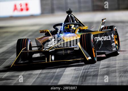 01 VANDOORNE Stoffel (Bel), DS Penske Formula E Team, Spark-DS, DS E-TENSE FE23, Aktion während des 2023. Hankook London ePrix, 12. Tagung der ABB FIA Formel E World Championship 2022-23, auf der Excel London vom 29. Bis 30. Juli 2023 in London, Vereinigtes Königreich Stockfoto