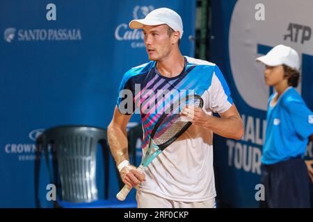 Verona, Italien. 30. Juli 2023. Porträt von Vitaliy Sachko während des Finales des Internazionali di Verona - ATP Challenger 100 Tennis Turnier am Circolo Tennis Scaligero in Verona am 30. Juli 2023, Verona Italien. Kredit: Unabhängige Fotoagentur/Alamy Live News Stockfoto