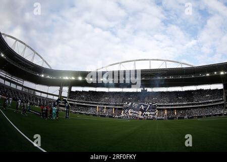 Rio de Janeiro, Brasilien. 30. Juli 2023. Allgemeiner Blick auf das Nilton Santos Stadion vor dem Spiel zwischen Botafogo und Coritiba für die brasilianische Serie A 2023 im Nilton Santos Stadion in Rio de Janeiro am 30. Juli. Foto: Satiro Sodré/DiaEsportivo/Alamy Live News Kredit: DiaEsportivo/Alamy Live News Stockfoto