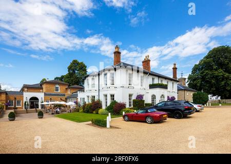 Das luxuriöse 4-Sterne Bedford Lodge Hotel in Newmarket, einer Marktstadt im West-Suffolk-Viertel Suffolk, Ostengland Stockfoto