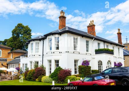 Das luxuriöse 4-Sterne Bedford Lodge Hotel in Newmarket, einer Marktstadt im West-Suffolk-Viertel Suffolk, Ostengland Stockfoto