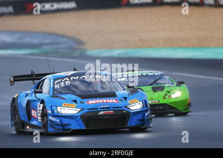 Nürnburg, Deutschland. 30. Juli 2023. Nr. 25, Nürburgen, Deutschland, Sonntag, 30. JULI 2023: Christopher MIES, Patric NIEDERHAUSER, Simon GACHET, Sainteloc Junior Team, Audi R8 LMS GT3 EVO II Car, während des Rennens des Fanatec GT World Challenge Endurance Cup. Das Sainteloc Junior Team rast im Fanatec GT World Challenge Endurance Cup, kostenpflichtiges Bild, Foto Copyright © ATP Geert FRANQUET (FRANQUET Geert /ATP/SPP) Kredit: SPP Sport Press Photo. Alamy Live News Stockfoto