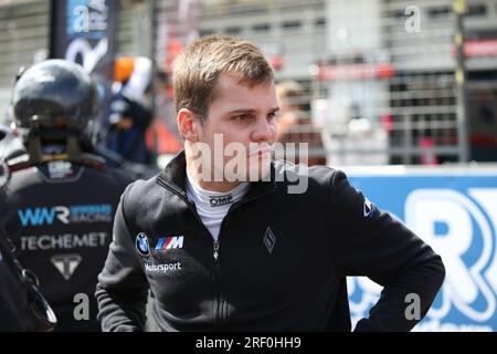 Nürnburg, Deutschland. 30. Juli 2023. Nr. 32, Nurburg, Deutschland, Sonntag, 30. JULI 2023: Dries VANTHOOR, Team WRT, BMW M4 GT3 Car, während des Rennens des Fanatec GT World Challenge Endurance Cup. Das Team WRT fährt im Fanatec GT World Challenge Endurance Cup Rennen, kostenpflichtiges Bild, Foto Copyright © ATP Geert FRANQUET (FRANQUET Geert /ATP/SPP) Kredit: SPP Sport Press Photo. Alamy Live News Stockfoto