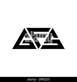 GFS-Logo mit Dreiecksbuchstaben und Dreiecksform. Monogramm mit dem GFS-Dreieck-Logo. GFS-Dreieck-Vektor-Logo-Vorlage mit roter Farbe. GFS Triangul Stock Vektor