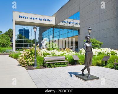 Devos Learning Center am Gerald R Ford Presidential Museum in Grand Rapids, Michigan Stockfoto