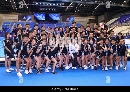 Fukuoka, Japan. 30. Juli 2023. Japanische Mannschaft Schwimmen : Wasserweltmeisterschaft Fukuoka 2023 auf der Marine Messe Fukuoka Halle A in Fukuoka, Japan . Kredit: YUTAKA/AFLO SPORT/Alamy Live News Stockfoto