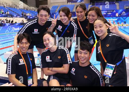 Fukuoka, Japan. 30. Juli 2023. Japanische Mannschaft Schwimmen : Wasserweltmeisterschaft Fukuoka 2023 auf der Marine Messe Fukuoka Halle A in Fukuoka, Japan . Kredit: YUTAKA/AFLO SPORT/Alamy Live News Stockfoto