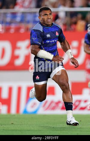 Osaka, Japan. 29. Juli 2023. Jone Naikabula (JPN) Rugby : LipovitanD Challenge Cup 2023, Rugby-Testspiel zwischen Japan 21-16 Tonga im Hanazono Rugby-Stadion in Osaka, Japan . Kredit: Naoki Nishimura/AFLO SPORT/Alamy Live News Stockfoto