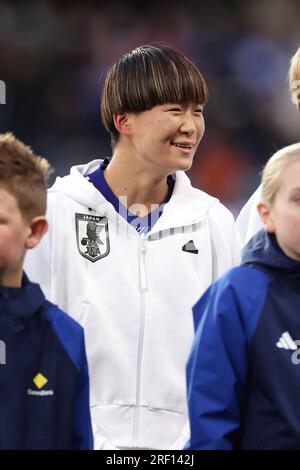 Dunedin, Neuseeland. 26. Juli 2023. Aoba FUJINO (JPN), 26. Juli 2023 - Fußball/Fußball : #15 Aoba FUJINO schaut auf den Pirat des FIFA Womens World Cup Australia & Neuseeland 2023 Group C Match zwischen Japan und Costa Rica im Dunedin Stadium in Dunedin, Neuseeland. Kredit: AFLO/Alamy Live News Stockfoto