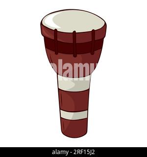 Darbuka-Perkussion-Instrument der Nahost-Vektordarstellung Stock Vektor