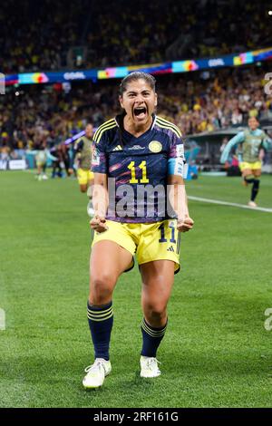 Sydney, Australien. 30. Juli 2023. Catalina Usme aus Kolumbien feiert am 30. Juli 2023 im Sydney Football Stadium beim FIFA Women's World Cup 2023 Group H Match zwischen Deutschland und Kolumbien ein Tor. Guthaben: IOIO IMAGES/Alamy Live News Stockfoto