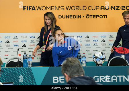 Dunedin, Neuseeland. 31. Juli 2023 FIFA Frauen-Weltmeisterschaft 2023 Gruppe E – Vietnam gegen Niederlande Pressekonferenz vor dem Spiel mit Cheftrainer Andries Jonker und Forward Lieke Martens. Dat Do/Alamy Live News. Stockfoto