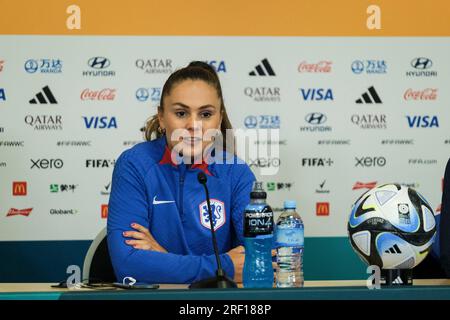 Dunedin, Neuseeland. 31. Juli 2023 FIFA Frauen-Weltmeisterschaft 2023 Gruppe E – Vietnam gegen Niederlande Pressekonferenz vor dem Spiel mit Cheftrainer Andries Jonker und Forward Lieke Martens. Dat Do/Alamy Live News. Stockfoto