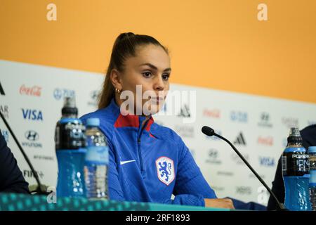 Dunedin, Neuseeland. 31. Juli 2023 FIFA Frauen-Weltmeisterschaft 2023 Gruppe E – Vietnam gegen Niederlande Pressekonferenz vor dem Spiel mit Cheftrainer Andries Jonker und Forward Lieke Martens. Dat Do/Alamy Live News. Stockfoto