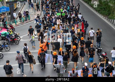 Politische Proteste in Bangkok Stockfoto