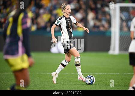Sydney, Australien. 30. Juli 2023. Fußball, Frauen: Weltmeisterschaft, Deutschland - Kolumbien, Vorrunde, Gruppe H, Matchday 2, Sydney Stadion: Deutschlands Kathrin Hendrich. Kredit: Sebastian Christoph Gollnow/dpa/Alamy Live News Stockfoto