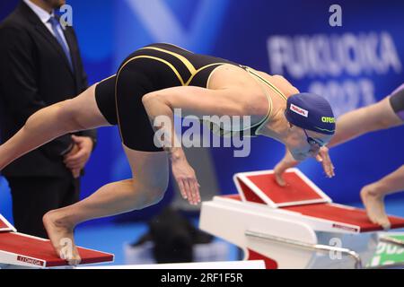 Sarah SJOESTROEM (SWE) nimmt am 30. Juli 2023 in Fukuoka, Japan, an der World Aquatics Championships Fukuoka 2023 im Freestyle-Schwimmfinale 50m Teil. Kredit: YUTAKA/AFLO SPORT/Alamy Live News Stockfoto