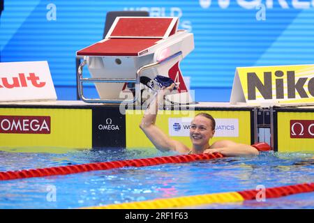 Sarah SJOESTROEM (SWE) nimmt am 30. Juli 2023 in Fukuoka, Japan, an der World Aquatics Championships Fukuoka 2023 im Freestyle-Schwimmfinale 50m Teil. Kredit: YUTAKA/AFLO SPORT/Alamy Live News Stockfoto