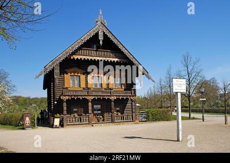 Haus, russische Kolonie Alexandrowka, Potsdam, Brandenburg, Deutschland Stockfoto