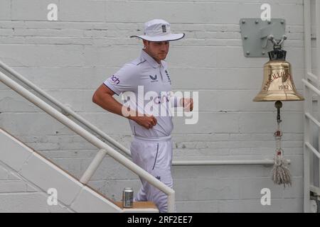 London, Großbritannien. 31. Juli 2023. Stuart Broad of England erscheint am 7./31. Juli 2023 während der LV= Insurance Ashes Fifth Test Series Day Five England gegen Australien im Kia Oval, London, Großbritannien, 31. Juli 2023 (Foto von Mark Cosgrove/News Images) in. (Foto: Mark Cosgrove/News Images/Sipa USA) Guthaben: SIPA USA/Alamy Live News Stockfoto