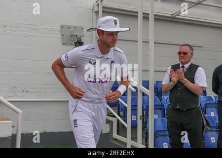 London, Großbritannien. 31. Juli 2023. Stuart Broad of England erscheint am 7./31. Juli 2023 während der LV= Insurance Ashes Fifth Test Series Day Five England gegen Australien im Kia Oval, London, Großbritannien, 31. Juli 2023 (Foto von Mark Cosgrove/News Images) in. (Foto: Mark Cosgrove/News Images/Sipa USA) Guthaben: SIPA USA/Alamy Live News Stockfoto