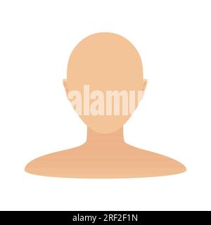 Gesichtslose weibliche Silhouette mit anonymer Identität Stock Vektor