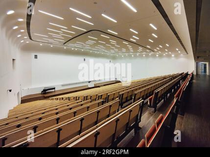 audimax im neuen Augusteum, Hauptgebäude der Universität Leipzig, Deutschland, Sachsen, Leipzig Stockfoto