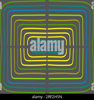 Nahtlos, abstrakt, hell, Sommermuster. Schmuck, Mosaik, Kaleidoskop. Stockfoto