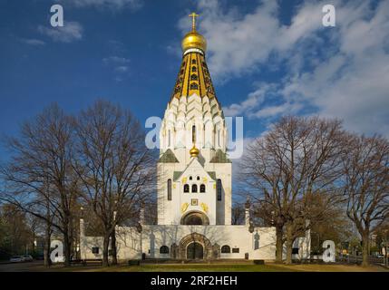 Russische Gedächtniskirche, St. Alexi Gedächtniskirche der russischen Herrlichkeit, Deutschland, Sachsen, Leipzig Stockfoto