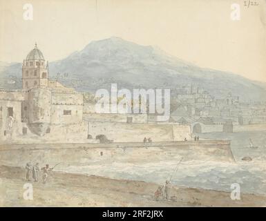 Ein Blick auf Genua, in der Nähe des Tors von St. Thomas zwischen 1802 und 1804 von Robert Smirke Stockfoto