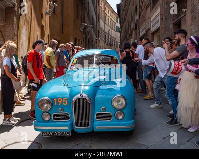 1950 TALBOT-LAGO T26 GS, Mille Miglia 2023, day3 in Siena Stockfoto