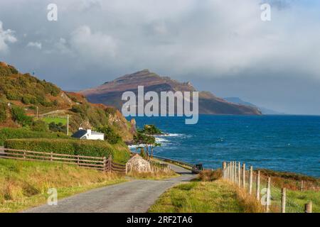 Ben Tianavaig aus Gedintailor an der Ostküste der Insel Skye Stockfoto