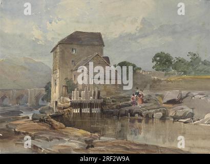 Die Brücke in Llangollen von William James Müller Stockfoto