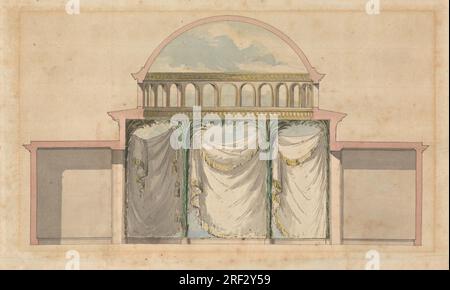 Royal Botanic Gardens, Kew: Design für das Innere einer Moschee aus dem Jahr 1761 von William Chambers Stockfoto